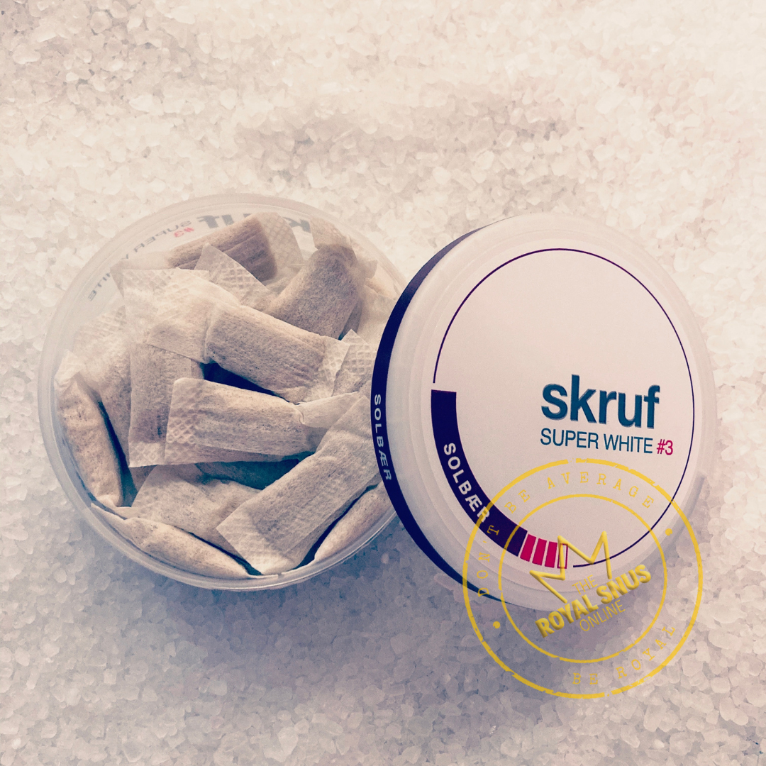 SKRUF SUPER WHITE SOLBÄR SLIM #3 nicotine pouches