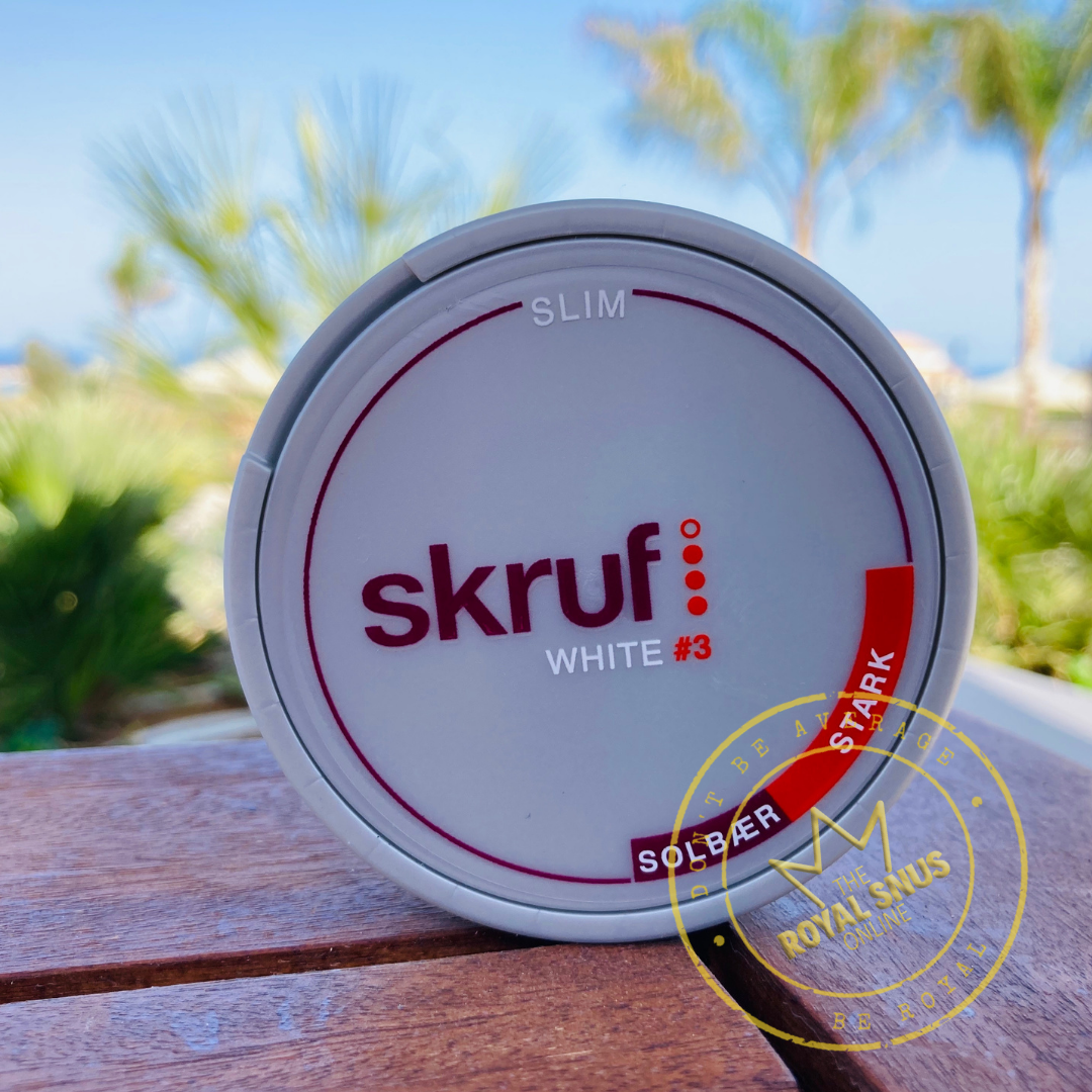 Skruf Slim Solbär White Strong #3 snus