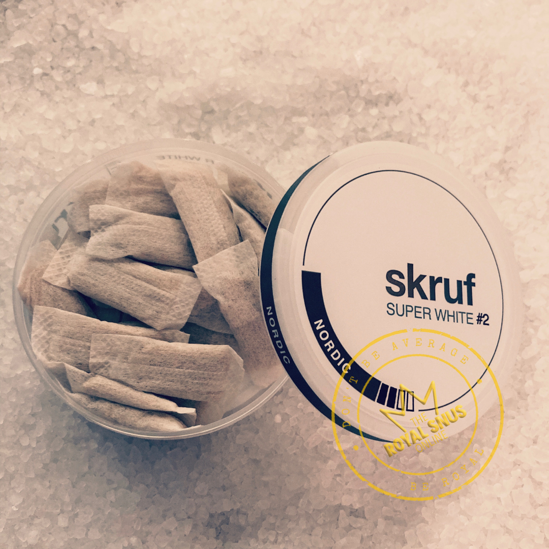 Skruf Super White Slim Nordic nicotine pouches