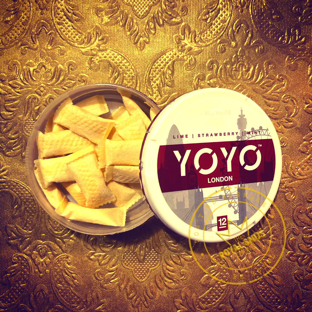 YOYO London Lime Strawberry Mint nicotine pouches By Conny Andersson