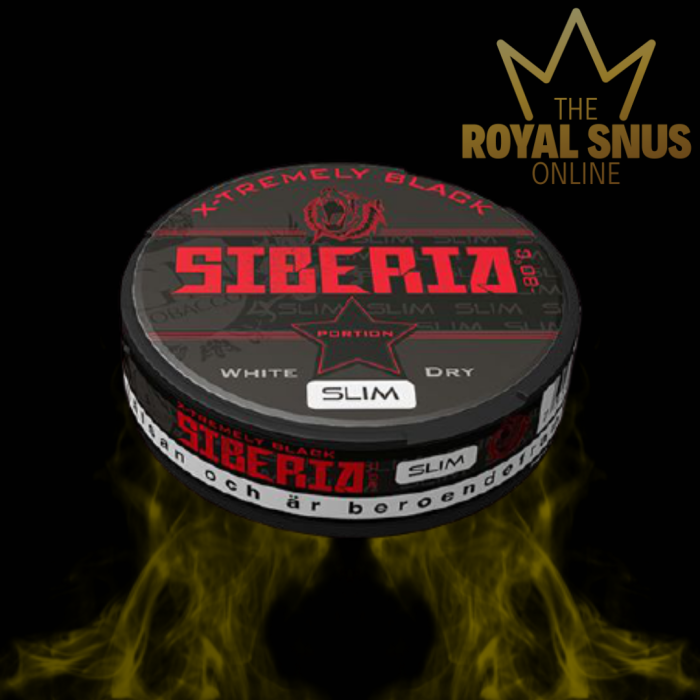 Buy Siberia Xtremely Black White Dry Slim Order Snus Online