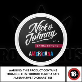 Nick and Johnny Americana Snus – Strong Cherry & Almond Flavor