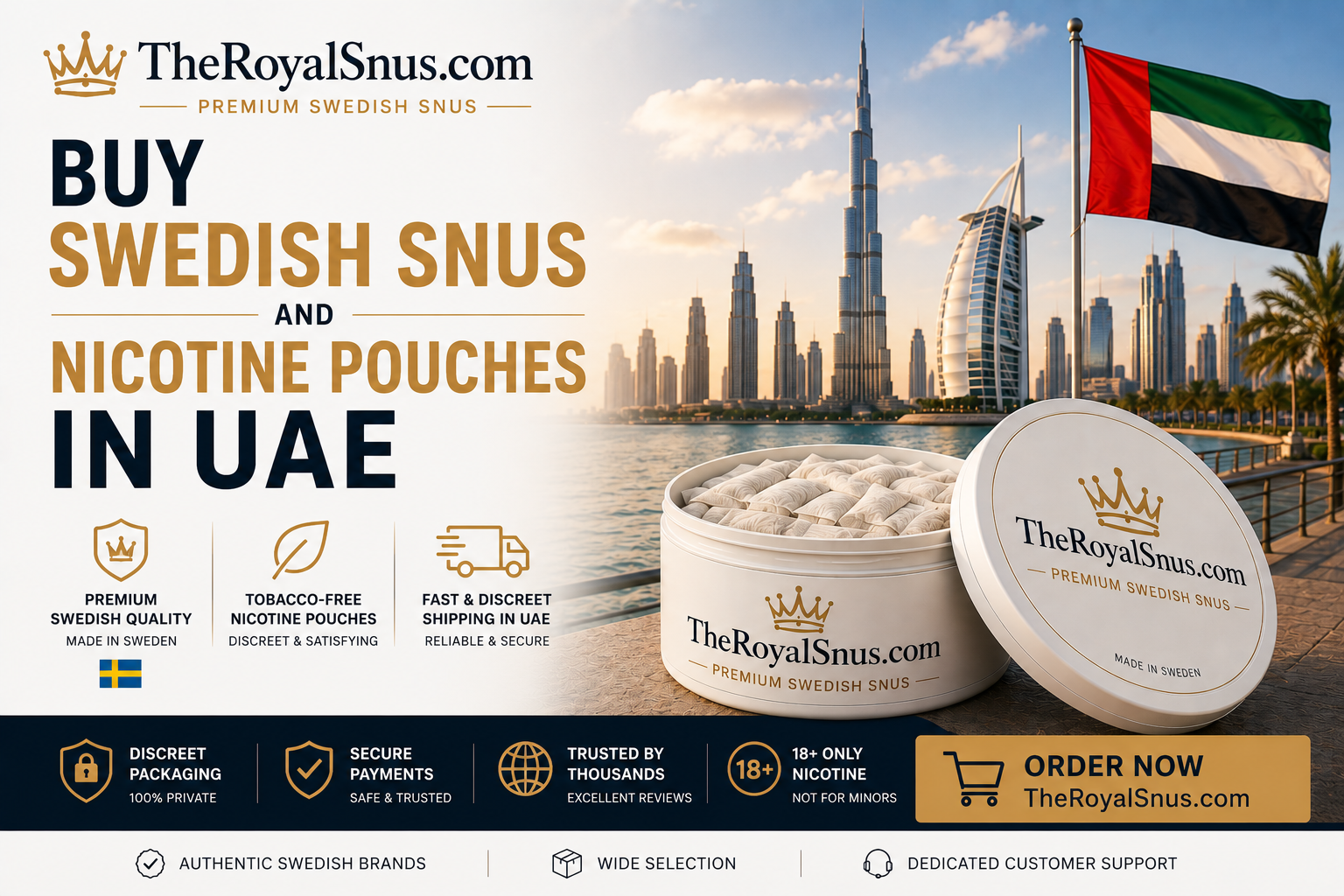 Buy Swedish Snus And Nicotine Pouches In UAE (United Arab Emirates)
