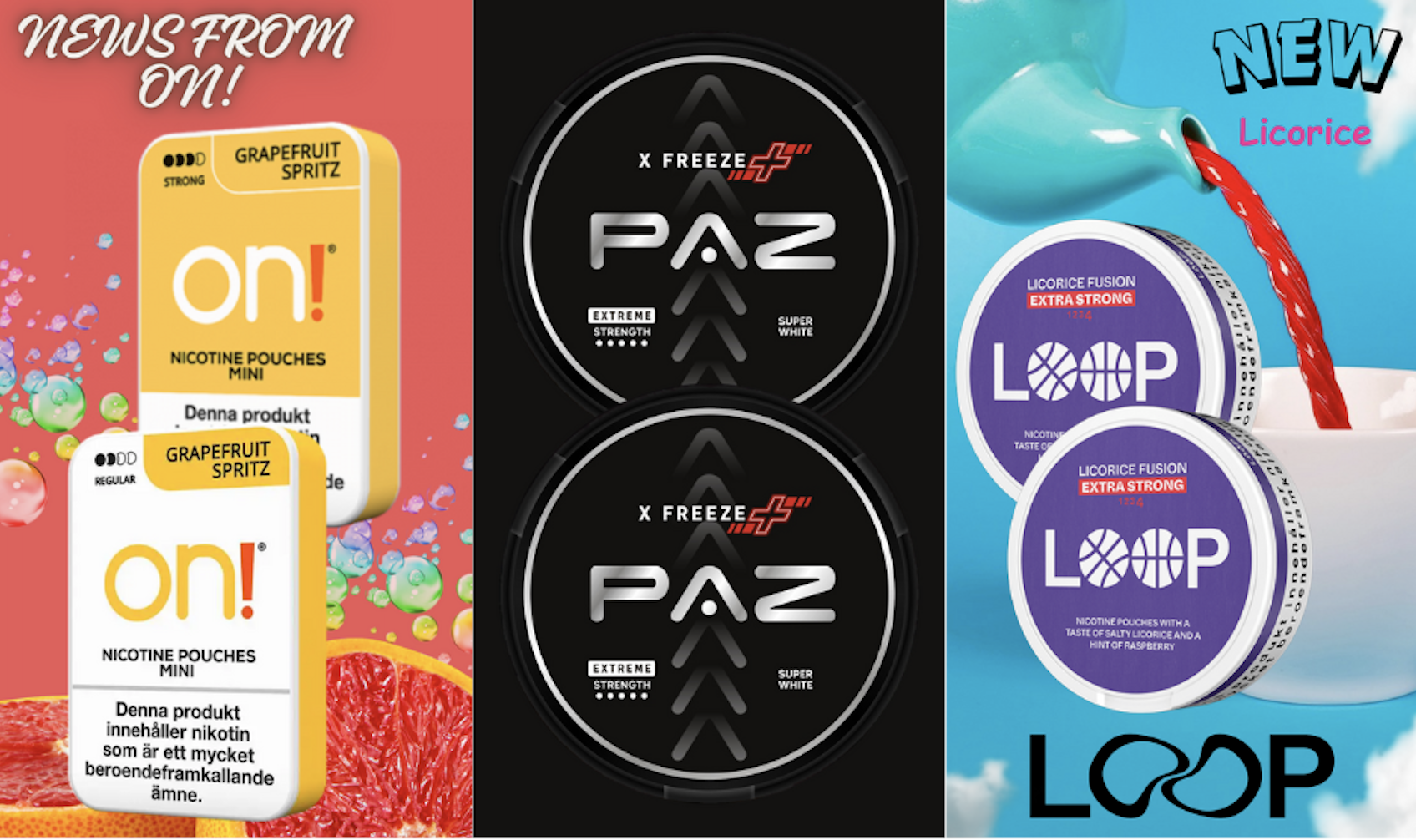 NEW Products from PAZ, LOOP and On! October 2023