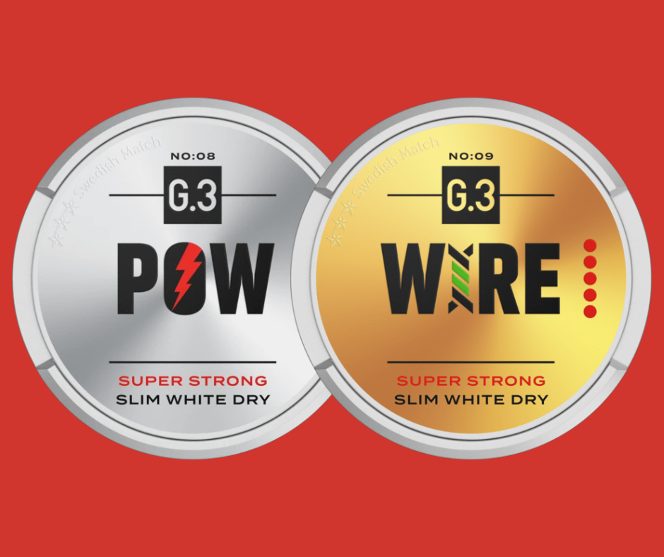 NEW design for G3 Wire and G3 Pow snus