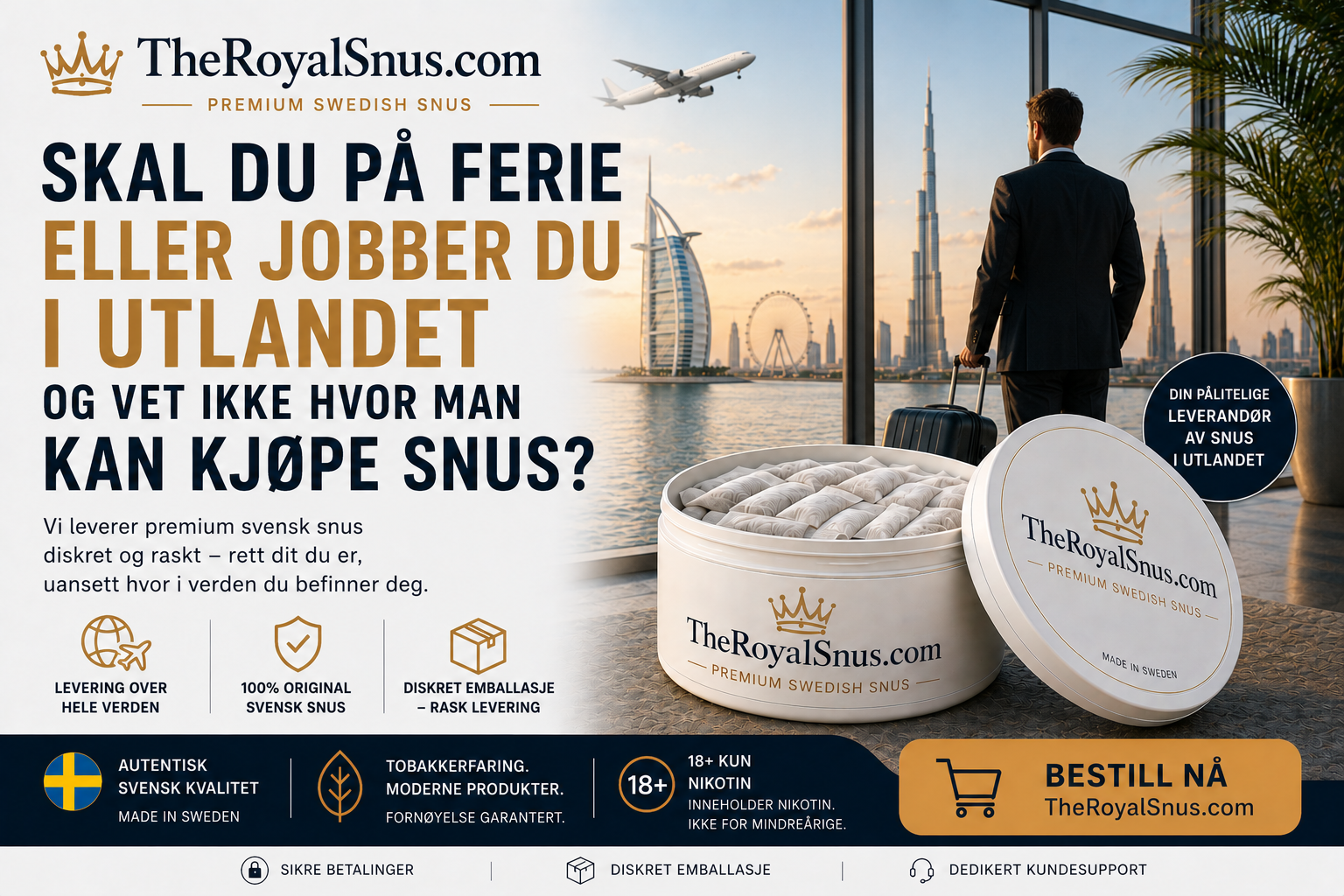 Skal du på ferie eller jobber du i utlandet og vet ikke hvor man kan kjøpe snus?