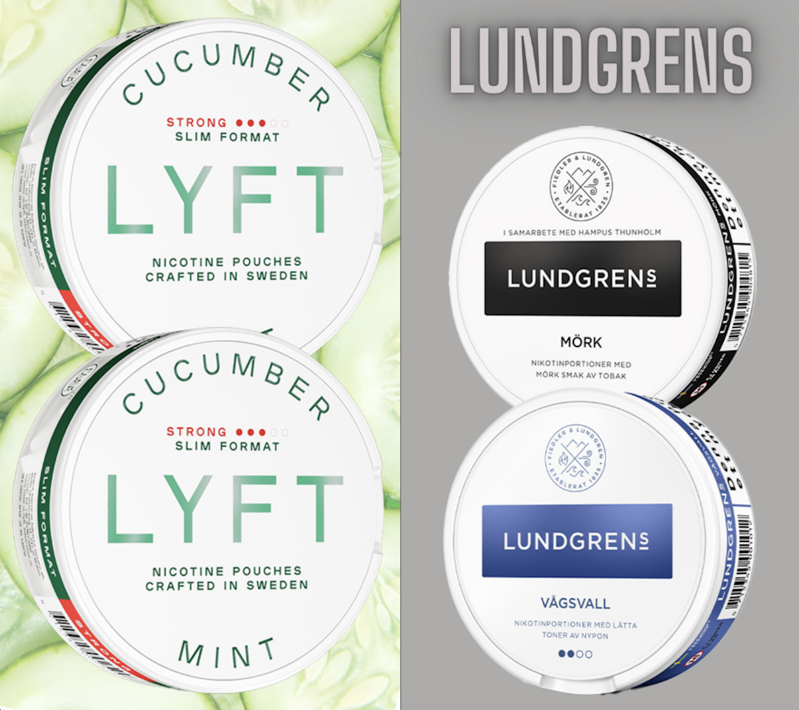 NEW Lyft & Lundgrens nicotine pouches