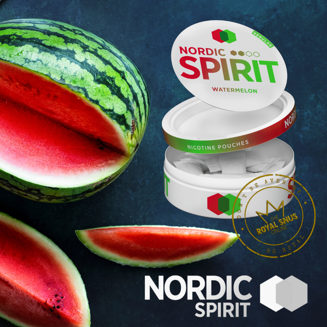 New! Nordic Spirit Watermelon Slim All White Nicotine Pouches