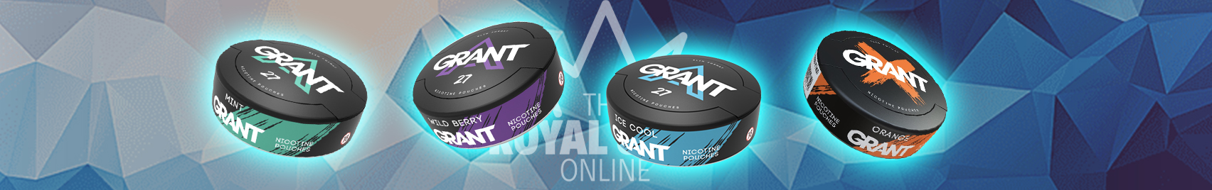 Buy GRANT nicotine pouches at The Royal Snus Online